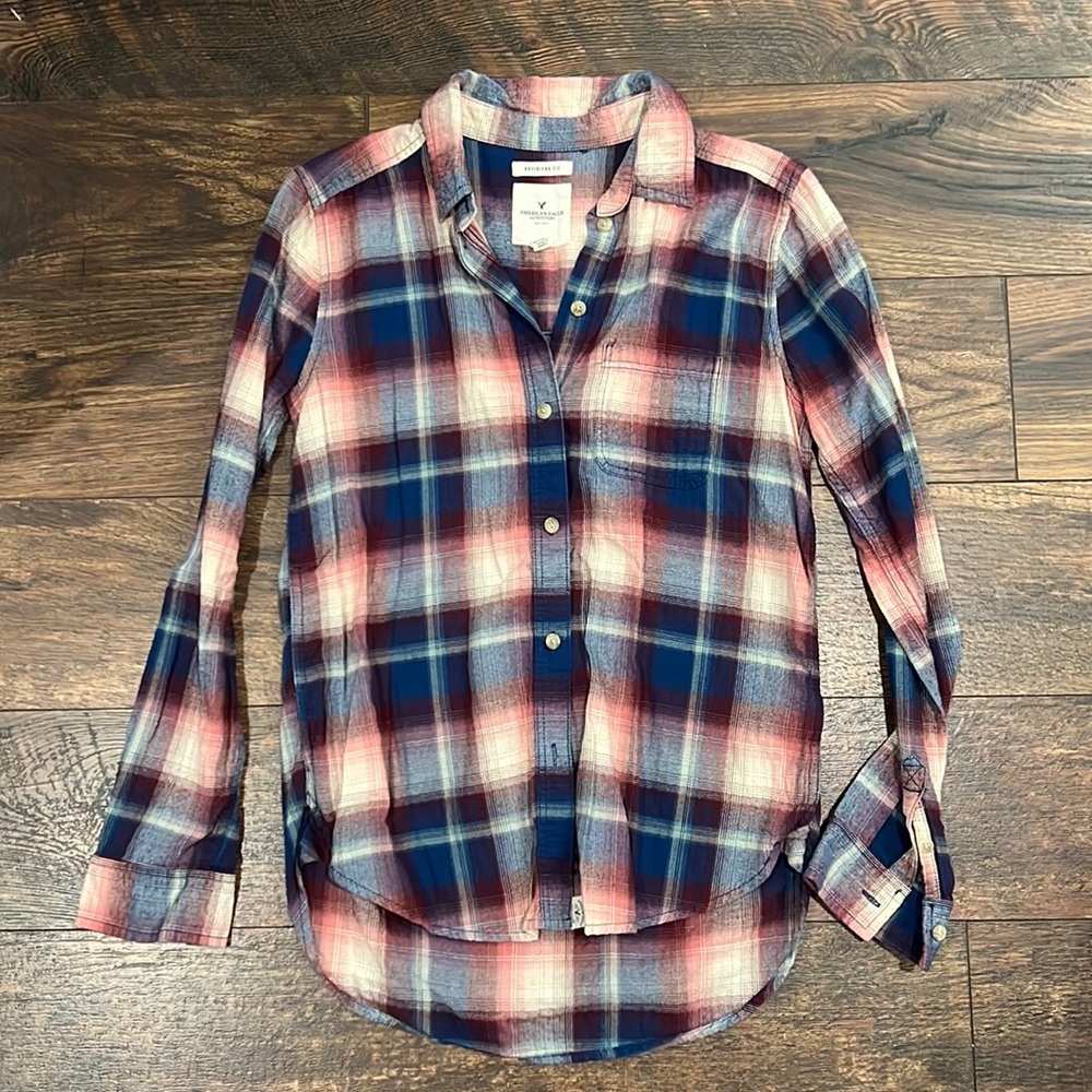 Boyfriend for plaid shirt
